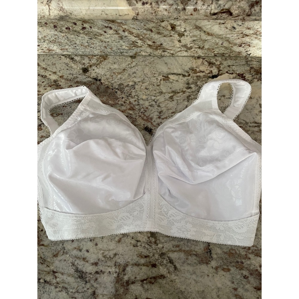 Playtex  38 DDD  Comfort Strap Full-Figure Wire-Free Bra White 4693  Used - Picture 2 of 14